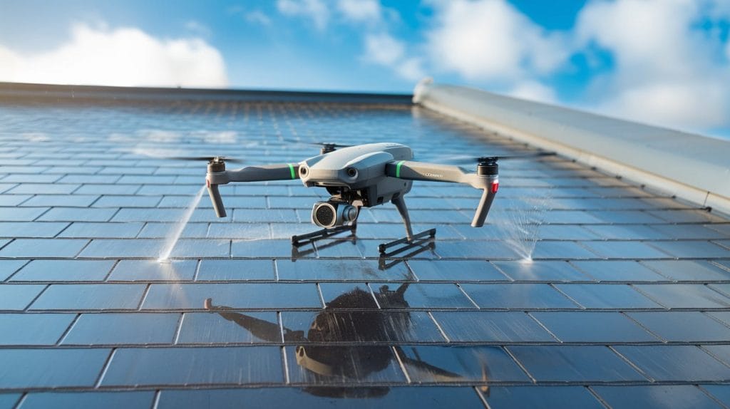 Nettoyage de toiture par drone : la nouvelle ère de l’entretien des toits
