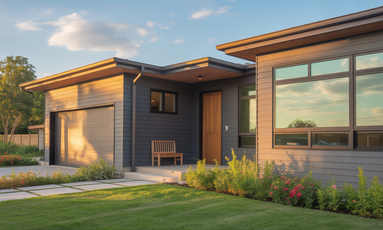découvrez notre conception de maison de plain-pied avec 2 chambres, un garage spacieux et un cellier pratique, alliant confort et fonctionnalité pour votre quotidien.