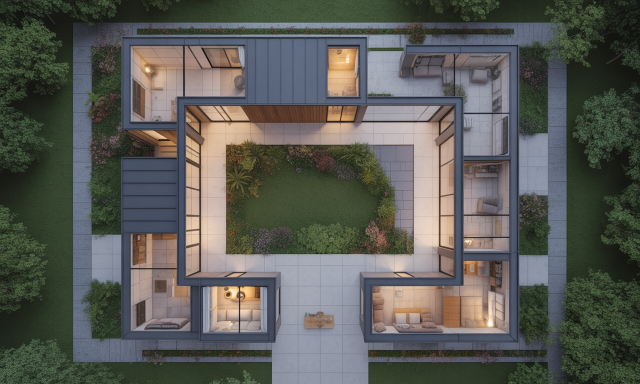 explorez des idées créatives et des inspirations pour concevoir un plan de maison en u de 150 m², alliant confort, fonctionnalité et style moderne.