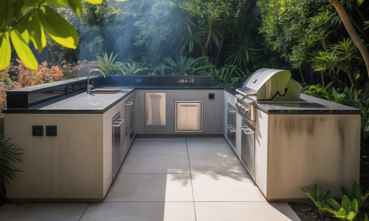 découvrez les avantages d'une cuisine extérieure en béton, alliant esthétique moderne et durabilité pour sublimer votre espace extérieur.