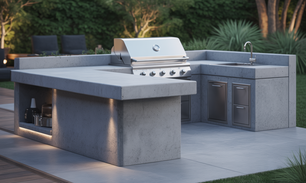 découvrez la cuisine extérieure en béton, une solution alliant esthétique moderne et résistance durable pour sublimer votre espace extérieur.