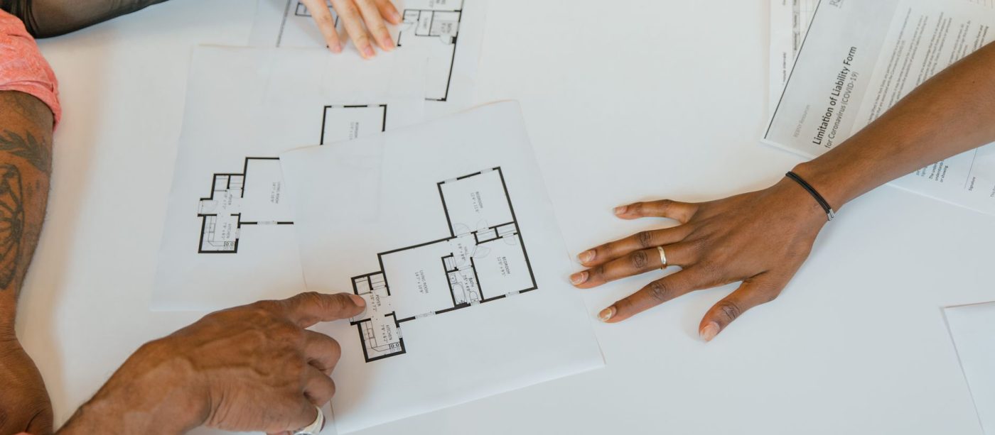 Projet d’aménagement intérieur préparé sur plans