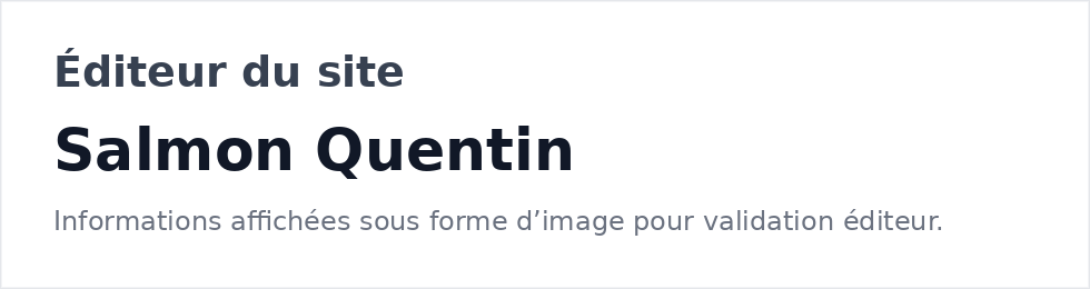 Éditeur du site